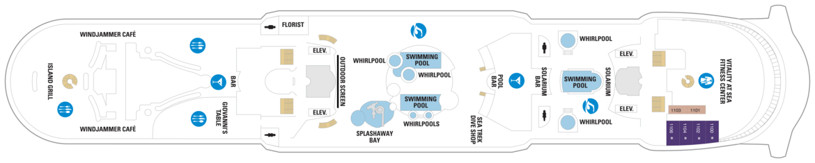Royal Carribbean Deck plan Adventure of the Seas DECK11.png